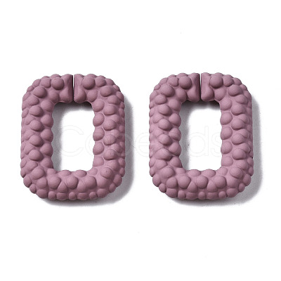 Spray Painted CCB Plastic Linking Rings CCB-Q091-009D-1
