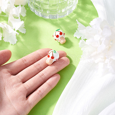 2Pcs Handmade Lampwork Bumpy Beads LAMP-TA0002-51A-1