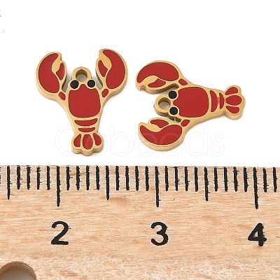 304 Stainless Steel Enamel Charms STAS-Z139-03G-12-1