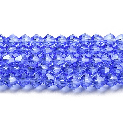Transparent Electroplate Glass Beads Strands LS-GLAA-F029-3mm-C07-1