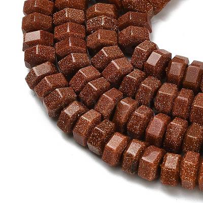 Synthetic Goldstone Beads Strands G-G317-A06-3x6mm-1