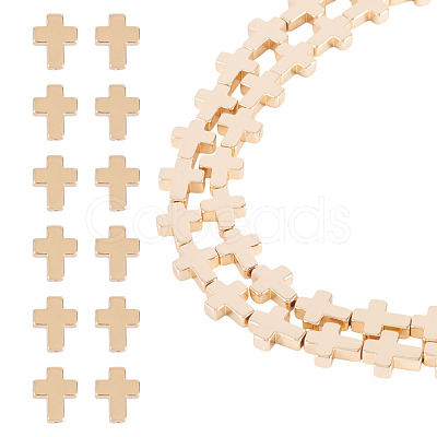 2 Strands Electroplated Synthetic Non-magnetic Hematite Beads Strands G-TA0001-63A-1