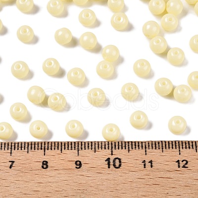 Opaque Baking Paint Glass Beads DGLA-T004-02C-1