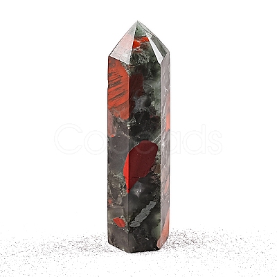 Point Tower Natural Bloodstone Home Display Decoration PW-WG04107-39-1