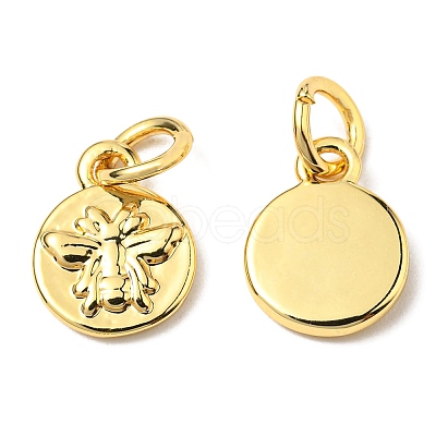 Brass Charms LS-ZIRC-E164-57G-1
