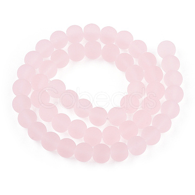 Transparent Glass Beads Strands GLAA-T032-T8mm-MD10-1