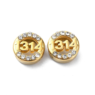 Ion Plating(IP) 304 Stainless Steel Slide Charms STAS-C089-06A-G-1