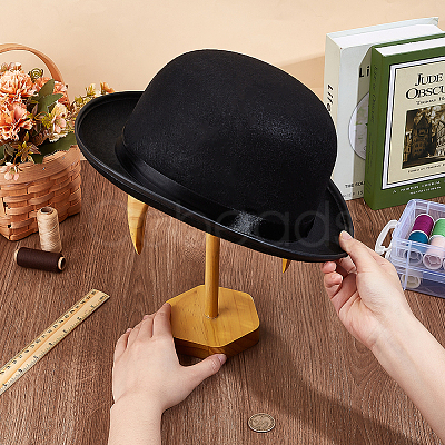 Wooden Hat Display Stand AJEW-WH0270-604-1