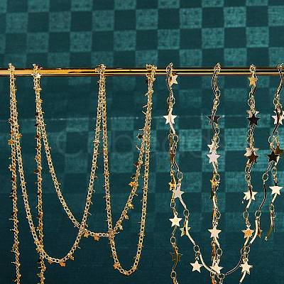 DIY Chain Necklace Making Kit DIY-SZ0001-54G-1