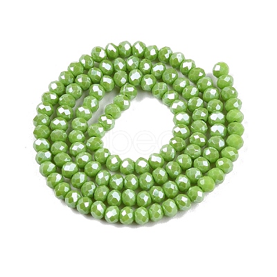Electroplate Glass Beads Strands EGLA-A044-P3mm-A30-1