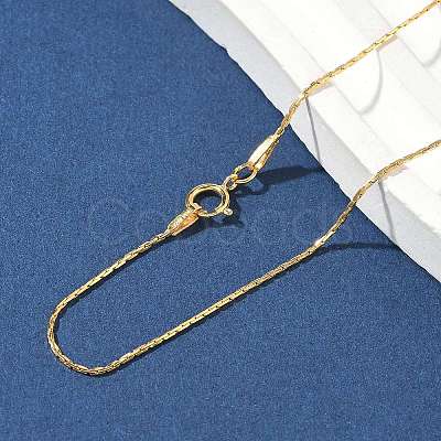 1/20 14K Gold Filled Boston Link Chain Necklaces for Women Men NJEW-Z068-06G-1