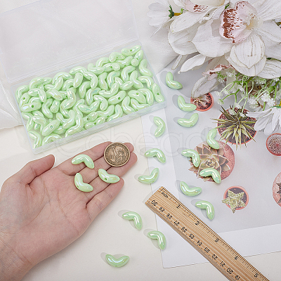 80Pcs UV Plated Transparent Acrylic Beads SACR-PA0001-17-1