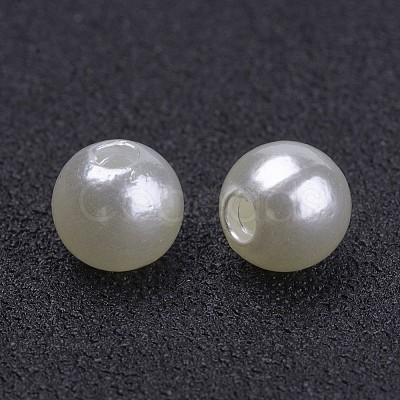 Imitated Pearl Acrylic Beads PACR-6D-12-1
