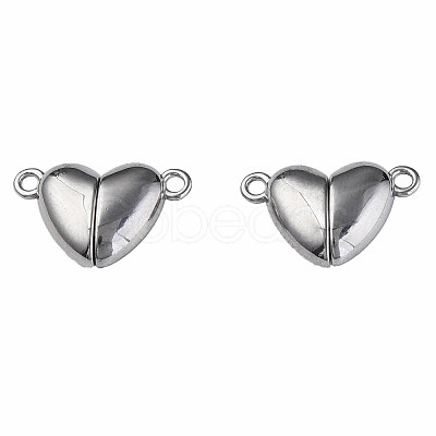Non-Tarnish 304 Stainless Steel Magnetic Clasps X-STAS-N087-55-55P-1