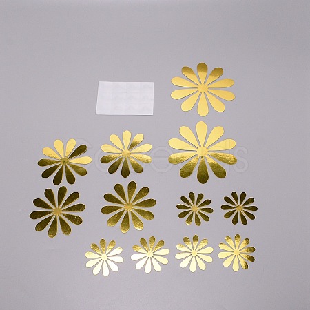 PVC Flower Wall Stickers DIY-TAC0008-53A-1