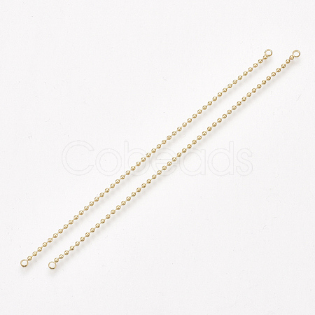 Brass Ball Chain Links Connectors KK-T035-127G-1