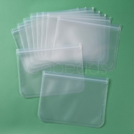 PEVA Waterproof Translucent Resealable Bag AJEW-F051-04-1