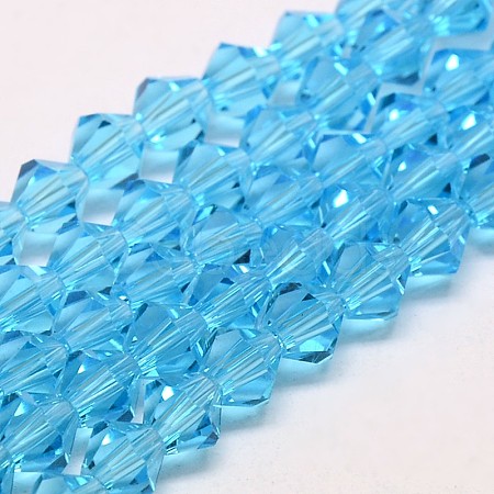 Transparent Glass Beads Strands EGLA-A039-T6mm-D19-1