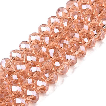 Electroplate Glass Beads Strands LS-EGLA-A044-T8mm-A21-1