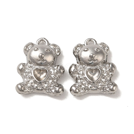 Tarnish Resistant 304 Stainless Steel Beads Rhinestone Setting STAS-K285-31P-1
