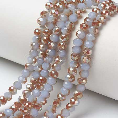 Electroplate Glass Beads Strands EGLA-A034-J6mm-J05-1