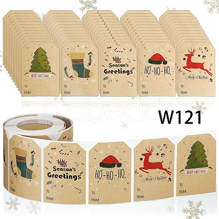 Christmas Theme Cartoon Paper Stickers STIC-P013-08A-1