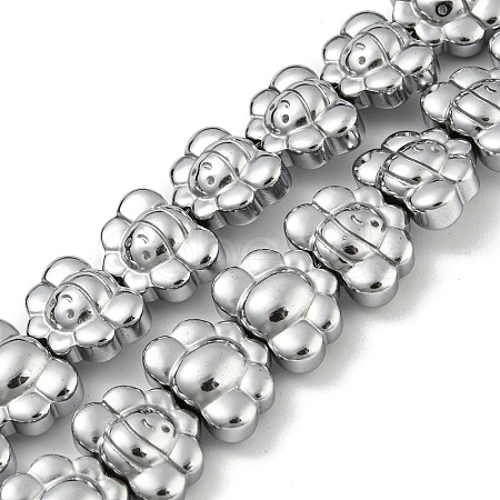 Electroplated Synthetic Non-magnetic Hematite Beads Strands G-Z032-D02-05F-1