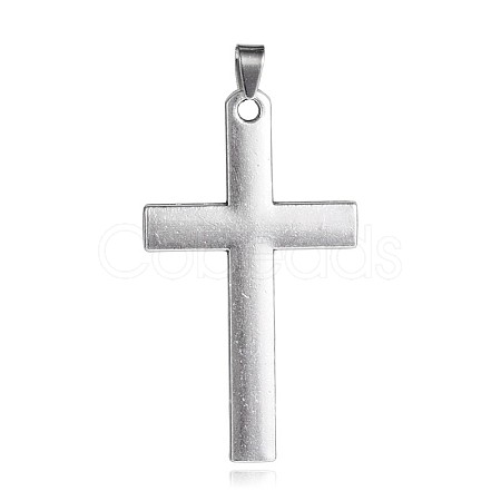 Tibetan Style Alloy Latin Cross Big Pendants PALLOY-E394-01AS-1