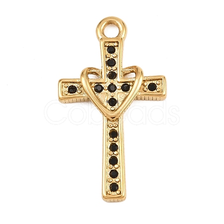 304 Stainless Steel Rhinestone Pendants STAS-P430-01C-G03-1