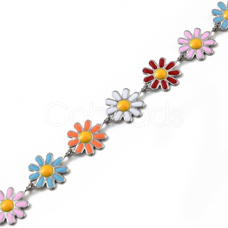 304 Stainless Steel Flower Link Chains CHS-C004-03P-1