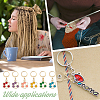Alloy Enamel Honeycomb Pendant Stitch Markers HJEW-AB00249-6