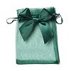 Rectangle Lace Organza Drawstring Gift Bags OP-K002-02-3