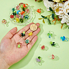 24Pcs Handmade Lampwork Pendants LAMP-HS0001-20-3