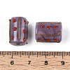 Handmade Gold Foil Glass Bumpy Beads LAMP-ZX003-12-08-3
