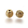 Tibetan Style Alloy Beehive Beads PALLOY-6662-AG-NR-2