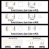 Geometric Charm Drop Earring DIY Making Kit DIY-UN0003-01-3