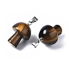 Natural Tiger Eye Pendants G-N0325-10A-3