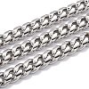 Tarnish Resistant 304 Stainless Steel Cuban Link Chain STAS-B019-02C-P-1