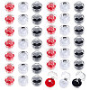 42Pcs 3 Colors Octagon Transparent Plastic Ring Boxes CON-CA0001-022-1
