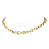 6MM Brass Cable Chain Necklaces with S Clasps NJEW-JN06442-2