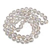 Transparent Electroplate Glass Beads Strands EGLA-N002-34C-B05-2