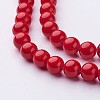 Natural Mashan Jade Round Beads Strands G-D263-8mm-XS31-2