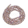 Electroplate Glass Beads Strands GLAA-Q105-03L-2