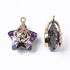 Electroplate Glass Pendants LS-X-EGLA-N005-003C-4