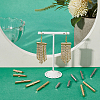60Pcs 10 Style 304 Stainless Steel Slide On End Clasp Tubes STAS-UN0035-27-4