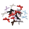 Polyester Bowknot with Polka Dot Sew on Ornament Accessories DIY-C085-05-1