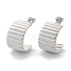 Non-Tarnish 304 Stainless Steel Stud Earrings EJEW-H115-22P-1