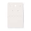 Rectangle Paper One Pair Earring Display Cards with Hanging Hole CDIS-C005-01-2