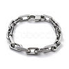 304 Stainless Steel Cable Chains Bracelets for Men BJEW-U017-01P-4