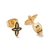 Enamel Star Stud Earrings with 316L Surgical Stainless Steel Pins EJEW-P204-01G-05-2